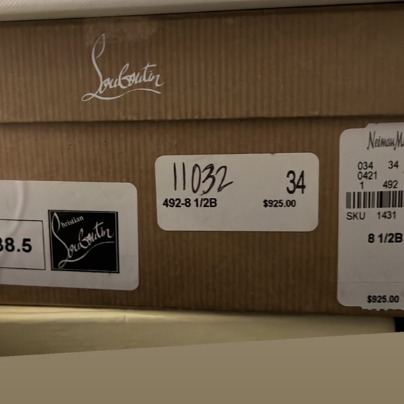 CHRISTIAN LOUBOUTIN GAMMA TALON 120 PATENT LEATHER. SIZE 38.5 / 8 1/2 - Picture 5 of 16